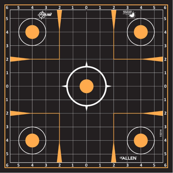 Allen EZ-Aim Splash Sight In Adhesive Target 12" Pack of 10