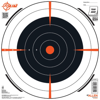 Allen EZ-Aim Bullseye Target 12" Pad of 100