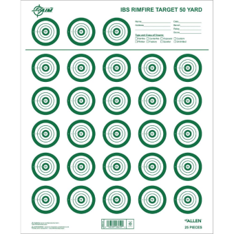Allen EZ-Aim IBS Rimfire Target 14x17 Pack of 25