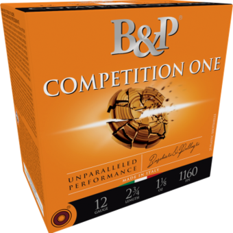 Baschieri & Pellagri Competition One Ammunition 12 Gauge 2-3/4" 1 oz #9 Shot Box of 25