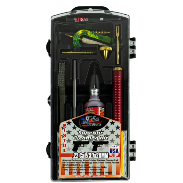 Pro-Shot Pistol Cleaning Kit 22 Caliber