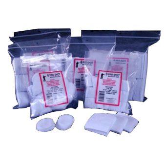 Pro-Shot Cotton Flannel Cleaning Patches 27 - 38 Caliber 2" Pack of 500