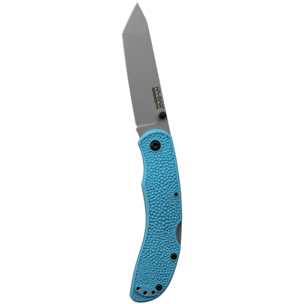 KA-BAR Corser Folding Knife 3.4" Tanto Light Blue Satin Blade