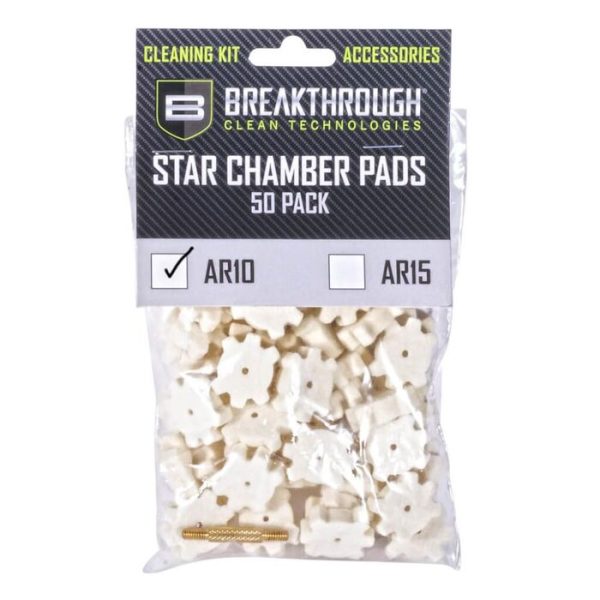 Breakthrough Clean AR-10 Chamber Star Cleaning Pads Pack 50