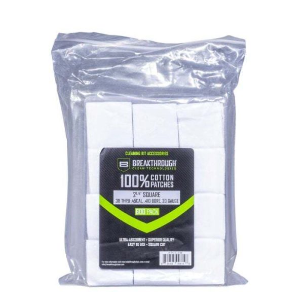 Allen Cotton Cleaning Patches 38 - 20 Guage 2-1/4" Pack of 600