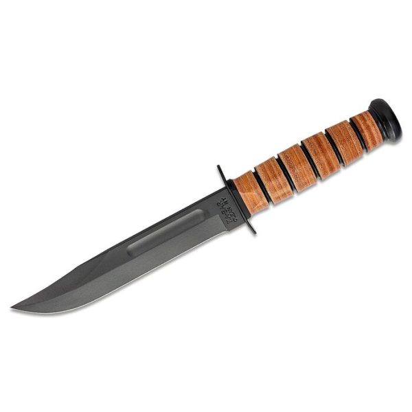 KA-BAR USMC Fighting Fixed Blade Knife 7" Clip Point Plain Edge