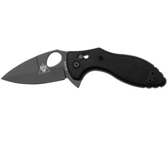 KA-BAR TDI Flipper Folding Knife 3" Spear Point Black Black Blade