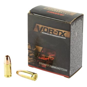 Barnes VOR-TX Ammunition 9mm Luger Barnes XPB Solid Hollow Point 115 Grain Box of 20