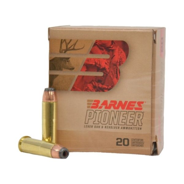 Barnes Pioneer Ammunition 357 Magnum Original Jacketed Flat Nose 180 Grain Box of 20