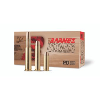 Barnes Pioneer Ammunition 45 Colt (Long Colt) Original Jacketed Flat Nose 250 Grain Box of 20