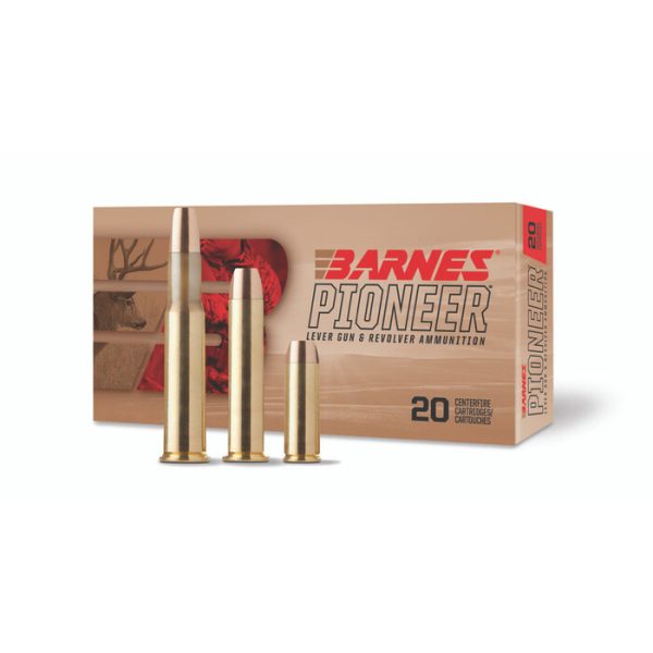 Barnes Pioneer Ammunition 45 Colt (Long Colt) Original Jacketed Flat Nose 250 Grain Box of 20