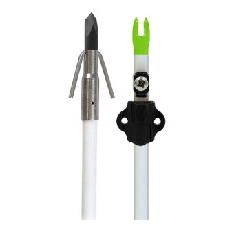 Muzzy Classic Fiberglass Bowfishing Arrow with Gar Point & Slide Green 32"