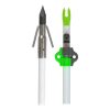 Muzzy Classic Fiberglass Bowfishing Arrow with Gar Point & Slide Green 32" - Image 3