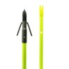 Muzzy Iron Fiberglass Bowfishing Arrow with 2-Barb Fish Point Chartreuse 32" - Image 2