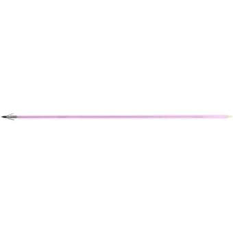 Muzzy Sabre Fiberglass Lighted Bowfishing Arrow with Gar Point & Nockturnal Nock Pink 33"