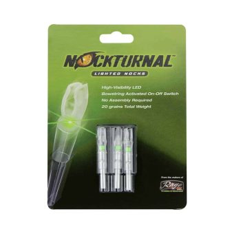 Nockturnal GT Lighted Nock Green (.246 Diameter) Pack of 3