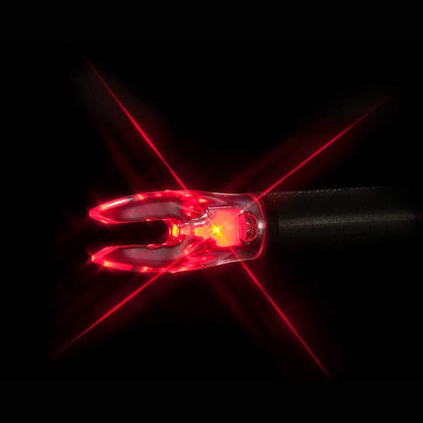 Nockturnal Universal Lighted Nock Red Pack of 3