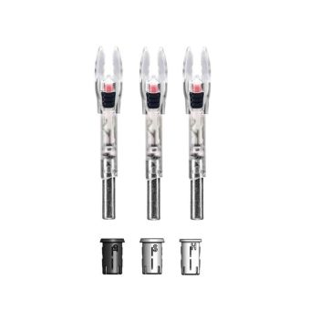 Nockturnal Lighted Nock Red Pack of 3