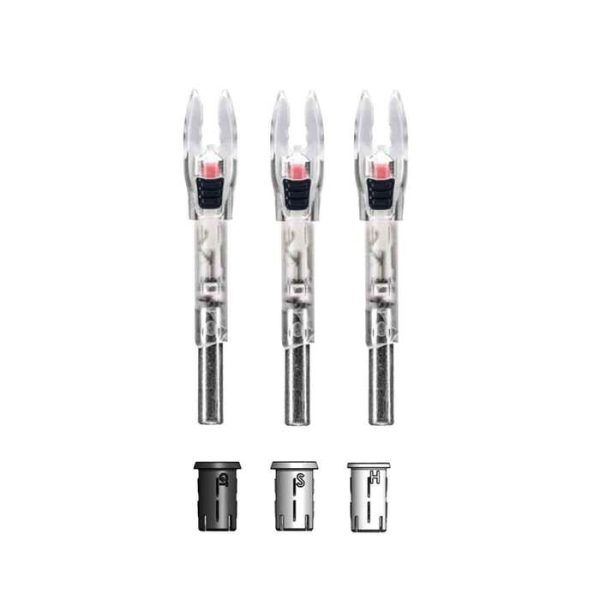 Nockturnal Lighted Nock Red Pack of 3
