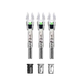 Nockturnal Lighted Nock Green Pack of 3