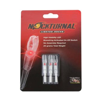 Nockturnal X Lighted Nock Red (.204 Diameter) Pack of 3