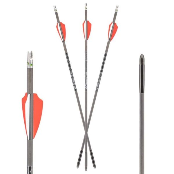 Axe .166 Micro Diameter Carbon Crossbow Bolt 17.5 Orange Pack of 3