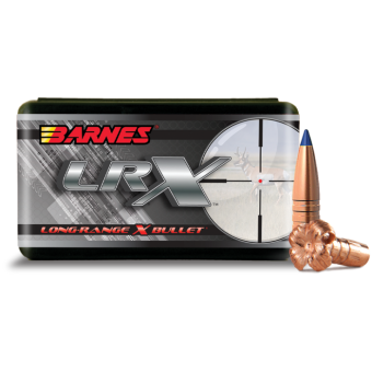 Barnes LRX Bullets (.308 Diameter) 208 Grain Polymer Tip with Cannelure Box of 50