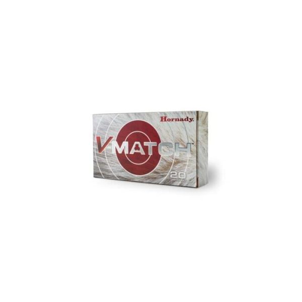 Hornady V-Match Ammunition 22 ARC 62 Grain ELD-VT Polymer Tip Box of 20