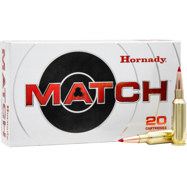 Hornady Match Ammunition 22 ARC 88 Grain ELD Match Polymer Tip Box of 20