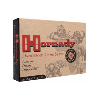 Hornady  Dangerous Game Ammunition 450 Nitro Express 480 Grain DGX Flat Nose Box of 20