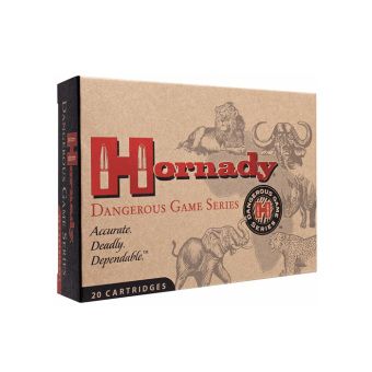 Hornady  Dangerous Game Ammunition 404 Jeffery 400 Grain DGX Flat Nose Box of 20