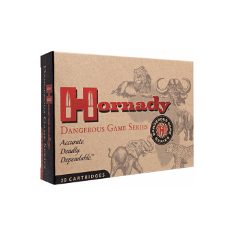 Hornady  Dangerous Game Ammunition 450-400 Nitro Express (400 Jeffery) 400 Grain Flat Nose Box of 20