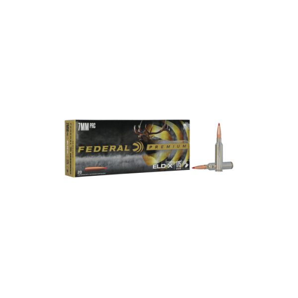 Federal Premium Ammunition 7MM PRC 175 Grain ELD-X Polymer Tip Box of 20