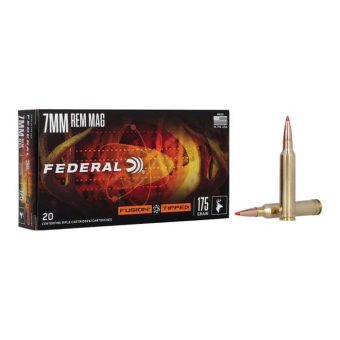 Federal Premium  Fusion Ammunition 7mm Remington Magnum 175 Grain Polymer Tip Box of 20