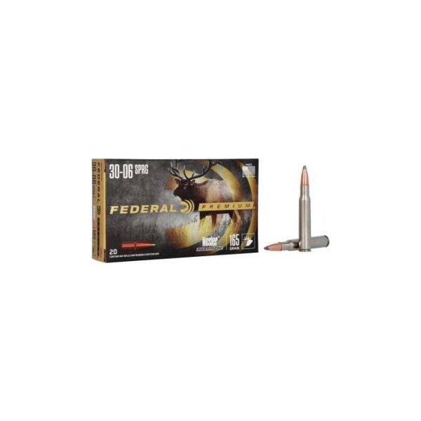 Federal Premium Ammunition 30-06 Springfield 165 Grain Partition Jacketed Soft Point Box of 20