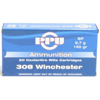 Prvi Partizan Ammunition 308 Winchester 150 Grain Soft Point Box of 20