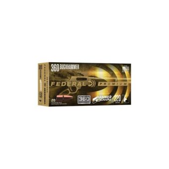 Federal Premium HammerDown Ammunition 360 Buckhammer 220 Grain Bonded Hollow Point Box of 20