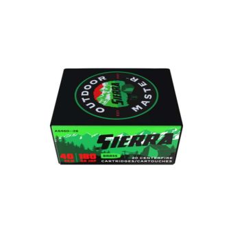 Sierra Outdoor Master Ammunition 40 S&W 180 Grain Jacketed Hollow Point Box of 20