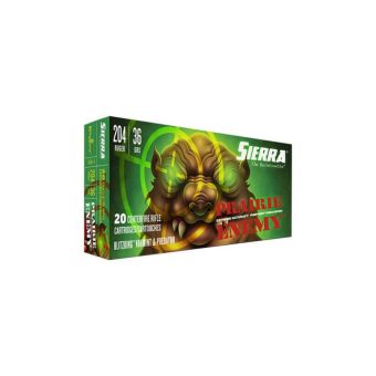 Sierra Ammunition 204 Ruger 36 Grain BlitzKing Polymer Tipped Box of 20