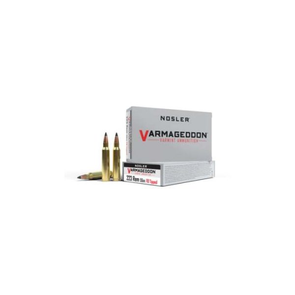 Nosler Varmageddon Ammunition 223 Remington 55 Grain Varmageddon Polymer Tip Box of 20