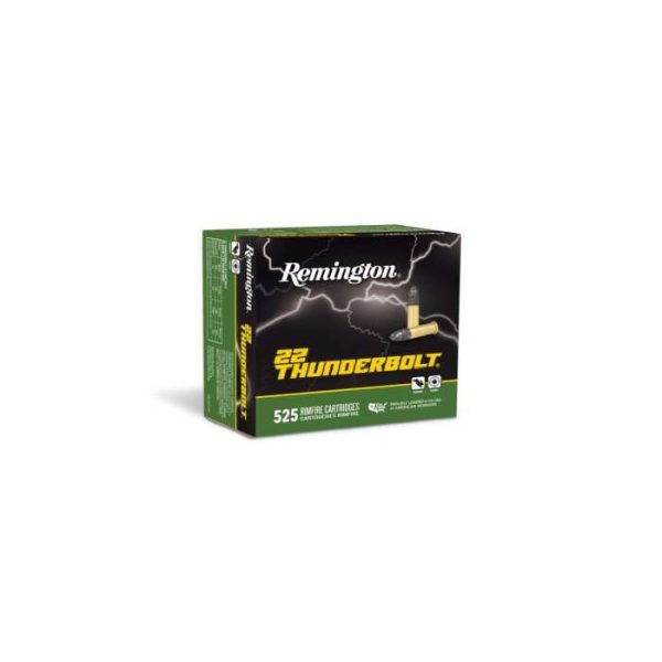 Remington Thunderbolt Ammunition 22 Long Rifle 40 Grain Lead Round Nose Box of 525