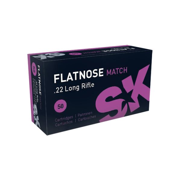 SK Ammunition 22 Long Rifle 40 Grain Flat Nose Solid Box of 50