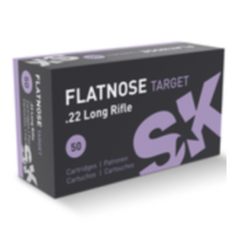 SK Ammunition 22 Long Rifle 40 Grain Flat Nose Box of 50