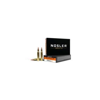 Nosler BT Ammunition 223 Remington 55 Grain Polymer Tip Box of 20
