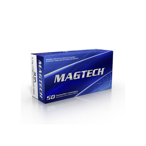 Magtech  Ammunition 38 Special 125 Grain Flat Nose Box of 50