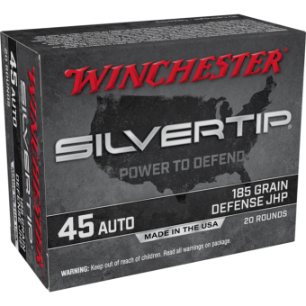 Winchester Ammunition 45 ACP 230 Grain Jacketed Hollow Point Box of 20