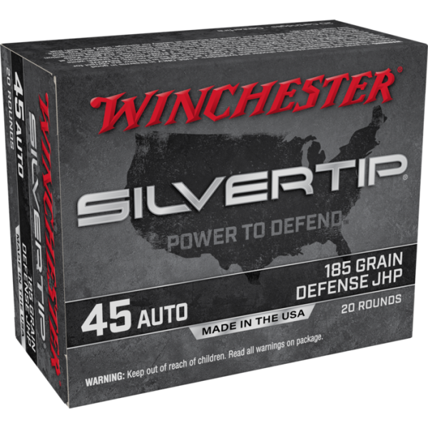 Winchester Ammunition 45 ACP 230 Grain Jacketed Hollow Point Box of 20