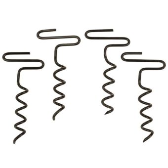 Rhino Outdoors Anchor Kit Black Pack of 4