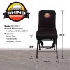 Rhino Outdoors Padded Swivel Hunting Blind Chair Black - Image 3
