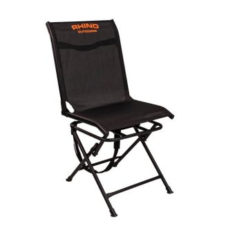 Rhino Outdoors Swivel Hunting Blind Chair Black